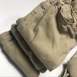 *****5 pairs **** Girls Khaki School Pants Size 4